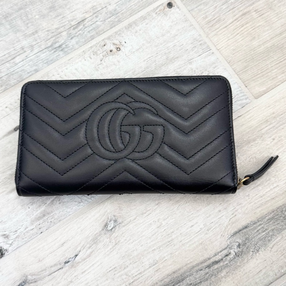 Gucci Black Marmont Leather XL Organizer Wallet - Picture 3 of 9